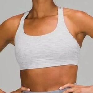 Lululemon Energy Women's Gray and Pink Sports Bra